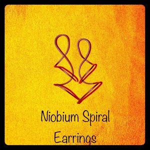 Purple Spiral Niobium Earrings